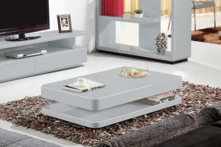 Courbe 1.2m Grey Gloss Coffee Table