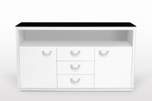 Arletto 1.4m White Gloss Sideboard